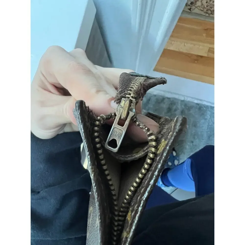 Louis Vuitton Vintage Brown Monogram Toiletry Pouch